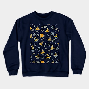 Witch's hat pattern Crewneck Sweatshirt